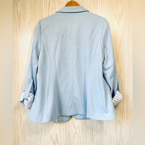 41 HAWTHORN Natalie Knit Blazer Light Blue Size 1X NWOT - Picture 4 of 6
